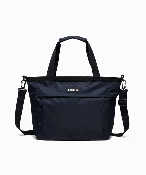 AIGLE（エーグル）の「撥水 ネイバーフッド 大容量 2wayトートバッグ / ショルダーバッグ（トートバッグ・レディース・ダークグリーン/ライトパープル/ブラック・FREE）」の19枚目の写真