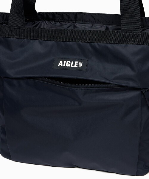 AIGLE（エーグル）の「撥水 ネイバーフッド 大容量 2wayトートバッグ / ショルダーバッグ（トートバッグ・レディース・ダークグリーン/ライトパープル/ブラック・FREE）」の14枚目の写真