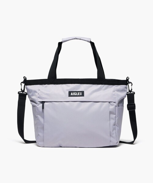 AIGLE（エーグル）の「撥水 ネイバーフッド 大容量 2wayトートバッグ / ショルダーバッグ（トートバッグ・レディース・ダークグリーン/ライトパープル/ブラック・FREE）」の7枚目の写真