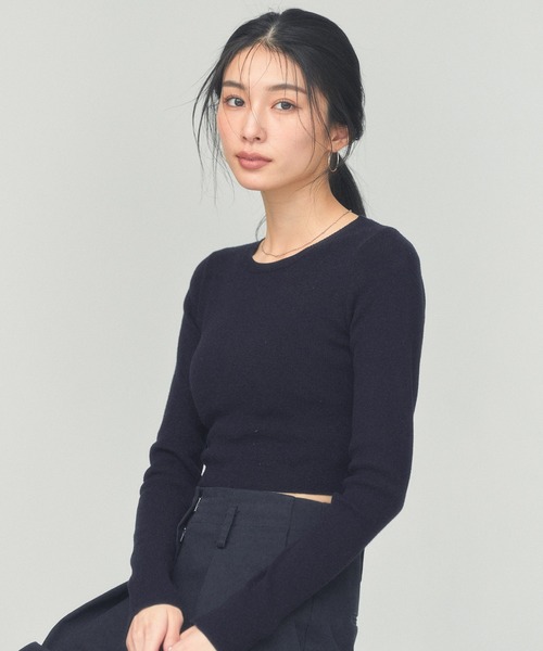BLUE×PALANG(ブルーパラン)の「【ZOZOTOWN限定カラー】SIMPLE SHORT KNIT(ニット/セーター・レディース・ダークブルー/ネイビー/ライトブルー/ロイヤルブルー・FREE)」の16枚目の写真