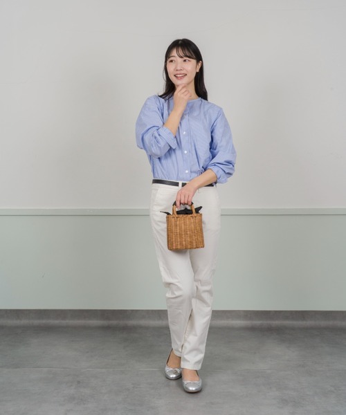 The Bagmati(ザバグマティ)の「【The Bagmati/ザバグマティ】レザーハンドル スクエア かごバッグ(かごバッグ・レディース・ベージュ×ブラック・FREE)」の11枚目の写真