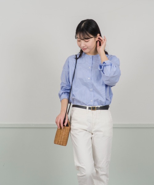 The Bagmati(ザバグマティ)の「【The Bagmati/ザバグマティ】レザーハンドル スクエア かごバッグ(かごバッグ・レディース・ベージュ×ブラック・FREE)」の8枚目の写真