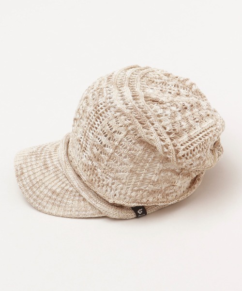 チャイハネ(チャイハネ)の「【チャイハネ】ノマドツバ付きニットキャップ(キャップ・レディース・ベージュ/グリーン/グレー・FREE)」の3枚目の写真