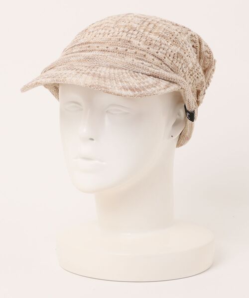 チャイハネ(チャイハネ)の「【チャイハネ】ノマドツバ付きニットキャップ(キャップ・レディース・ベージュ/グリーン/グレー・FREE)」の6枚目の写真