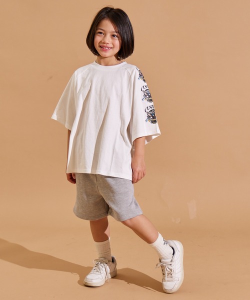 PAIRMANON STREET(ペアマノンストリート)の「【PAIRMANON STREET】ラグラン 袖 プリント 半袖 Tシャツ(Tシャツ/カットソー・キッズ・ブラック系その他2/ブラック/ブラック系その他3/ブラック系その他/ブルー/ホワイト系その他2/ベージュ/ホワイト/ホワイト系その他3/ホワイト系その他/グリーン/パープル系その他/ブラック系その他4・140/110/90/160/150/120/130/100)」の17枚目の写真