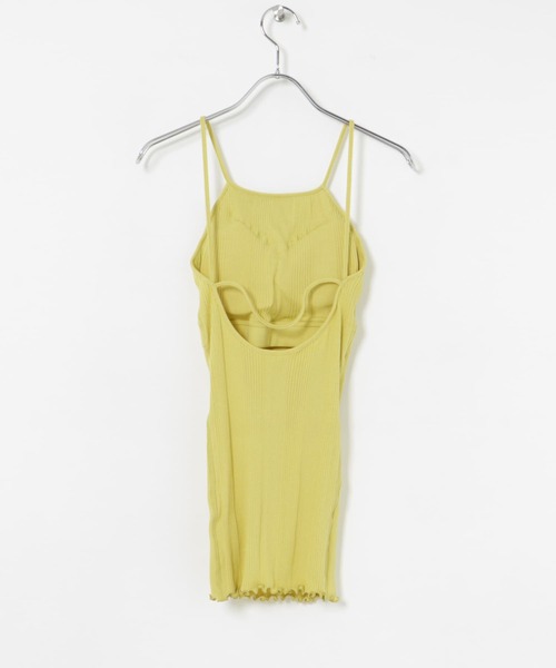 coco！HAKUJI♡ MILANORIB キャミソール セール】HAKUJI Random rib open back camisole（キャミソール