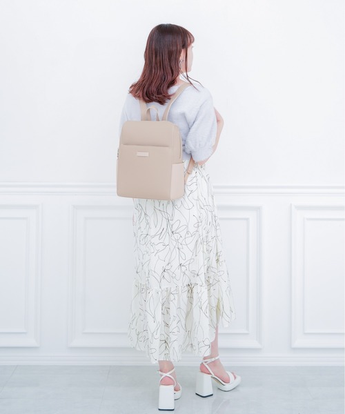 MERCURYDUO(マーキュリーデュオ)の「【MERCURYDUO/マーキュリーデュオ 】 ベルトネーム リュック(バックパック/リュック・レディース・ブラック/ネイビー/グレイッシュベージュ・FREE)」の21枚目の写真