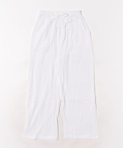 BLANC FICELLE(ブランフィセル)の「綿混 ワイドパンツ(その他パンツ・レディース・ブラック/グレー/ホワイト・M/L/XL)」の9枚目の写真