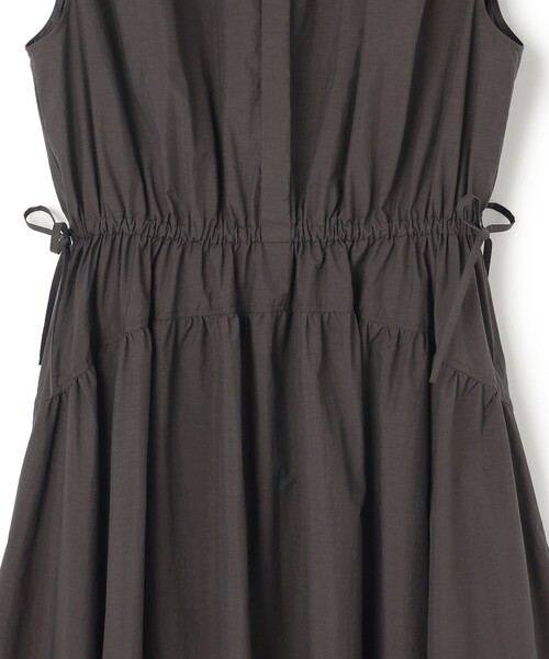 23区ナイロンコットンタフタワンピース 洗える／撥水性】ナイロンコットンタフタ ウエストシャーリング