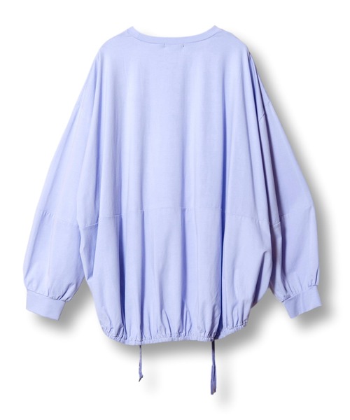 OSMOSIS(オズモーシス)の「ドローストリングTシャツ(Tシャツ/カットソー・レディース・ホワイト/グリーン/ライトパープル/ブラック・ONE SIZE)」の5枚目の写真
