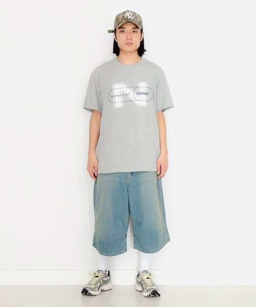 BEAMS T(ビームスティー)の「BEAMS / neutral stance T-SHIRT(Tシャツ/カットソー・メンズ・グレー/ブラック・S/M/L/XL)」の3枚目の写真