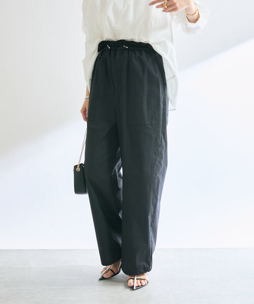 RIVE DROITE(リヴドロワ)の「【接触冷感】ドロストベイカーパンツ(その他パンツ・レディース・ブラック/ベージュ/カーキ・38/36)」の2枚目の写真