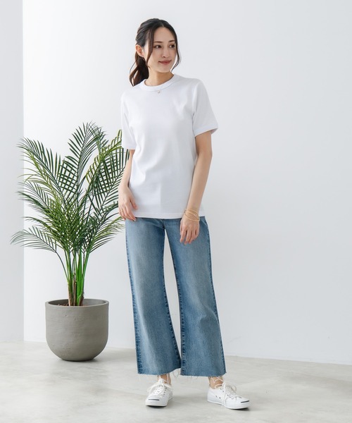 HANES(ヘインズ)の「【HANES/ヘインズ】BEEFY リブクルーネックTシャツ(Tシャツ/カットソー・メンズ・ブラック/ホワイト・MEDIUM/SMALL/X-LARGE/LARGE)」の14枚目の写真