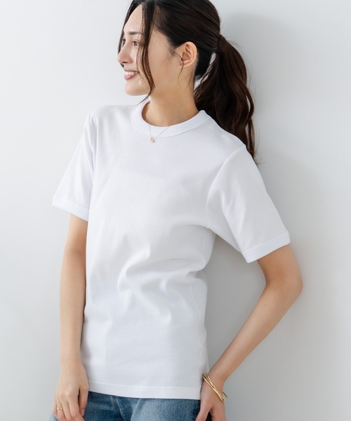 HANES(ヘインズ)の「【HANES/ヘインズ】BEEFY リブクルーネックTシャツ(Tシャツ/カットソー・メンズ・ブラック/ホワイト・MEDIUM/SMALL/X-LARGE/LARGE)」の19枚目の写真