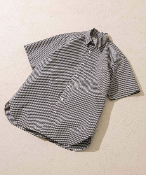 URBAN RESEARCH ROSSO MEN（アーバンリサーチロッソメン）の「『防シワ/防臭』『XLサイズあり』ハイパフォーマンスブロード半袖シャツ（シャツ/ブラウス・メンズ・ネイビー/チェック/ストライプ/カーキ/ライトブルー/ホワイト・SMALL/MEDIUM/LARGE/X-LARGE）」の6枚目の写真