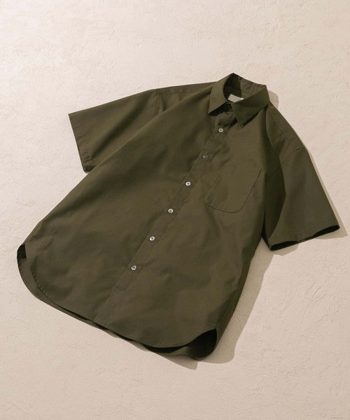 URBAN RESEARCH ROSSO MEN（アーバンリサーチロッソメン）の「『防シワ/防臭』『XLサイズあり』ハイパフォーマンスブロード半袖シャツ（シャツ/ブラウス・メンズ・ネイビー/チェック/ストライプ/カーキ/ライトブルー/ホワイト・SMALL/MEDIUM/LARGE/X-LARGE）」の3枚目の写真