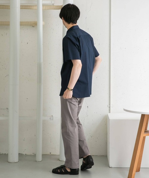 URBAN RESEARCH ROSSO MEN（アーバンリサーチロッソメン）の「『防シワ/防臭』『XLサイズあり』ハイパフォーマンスブロード半袖シャツ（シャツ/ブラウス・メンズ・ネイビー/チェック/ストライプ/カーキ/ライトブルー/ホワイト・SMALL/MEDIUM/LARGE/X-LARGE）」の7枚目の写真