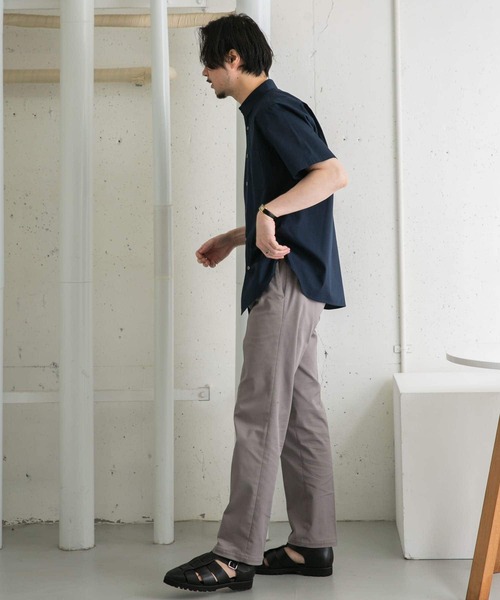 URBAN RESEARCH ROSSO MEN（アーバンリサーチロッソメン）の「『防シワ/防臭』『XLサイズあり』ハイパフォーマンスブロード半袖シャツ（シャツ/ブラウス・メンズ・ネイビー/チェック/ストライプ/カーキ/ライトブルー/ホワイト・SMALL/MEDIUM/LARGE/X-LARGE）」の8枚目の写真