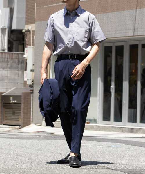 URBAN RESEARCH ROSSO MEN（アーバンリサーチロッソメン）の「『防シワ/防臭』『XLサイズあり』ハイパフォーマンスブロード半袖シャツ（シャツ/ブラウス・メンズ・ネイビー/チェック/ストライプ/カーキ/ライトブルー/ホワイト・SMALL/MEDIUM/LARGE/X-LARGE）」の12枚目の写真