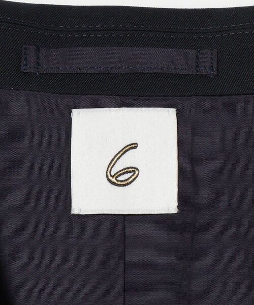 6（ロク）の「＜6(ROKU)＞ピークド ラペル ジャケット（テーラードジャケット・レディース・ネイビー・38/36）」の14枚目の写真