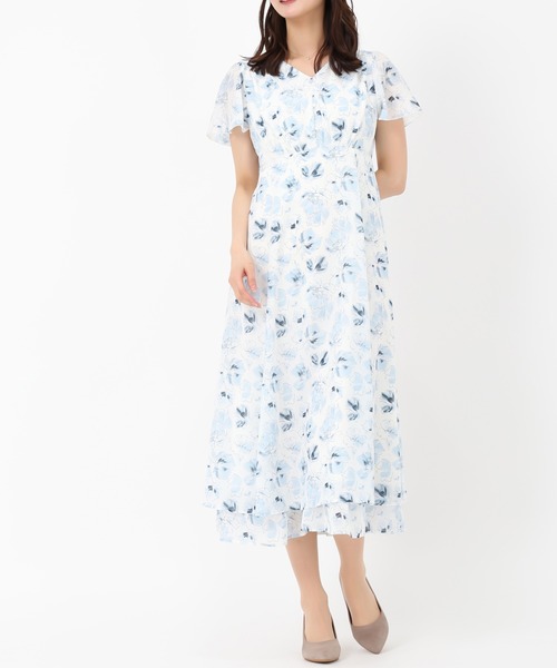 新品　MISCH MASCHミッシュマッシュ　ウォーターカラーワンピース　花柄 楽天市場】ウォーターカラーワンピース【美人百花5月号掲載