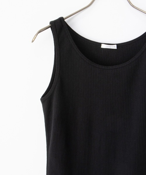 Honeys（ハニーズ）の「【ＵＶカット】メロー使いタンクトップ（タンクトップ・レディース・モカ/ピンク/ブラック/オフホワイト/ブルー・L/LL/M/S）」の14枚目の写真