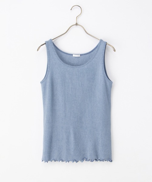 Honeys（ハニーズ）の「【ＵＶカット】メロー使いタンクトップ（タンクトップ・レディース・モカ/ピンク/ブラック/オフホワイト/ブルー・L/LL/M/S）」の17枚目の写真