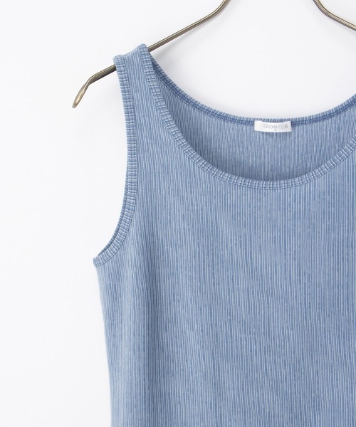 Honeys（ハニーズ）の「【ＵＶカット】メロー使いタンクトップ（タンクトップ・レディース・モカ/ピンク/ブラック/オフホワイト/ブルー・L/LL/M/S）」の18枚目の写真