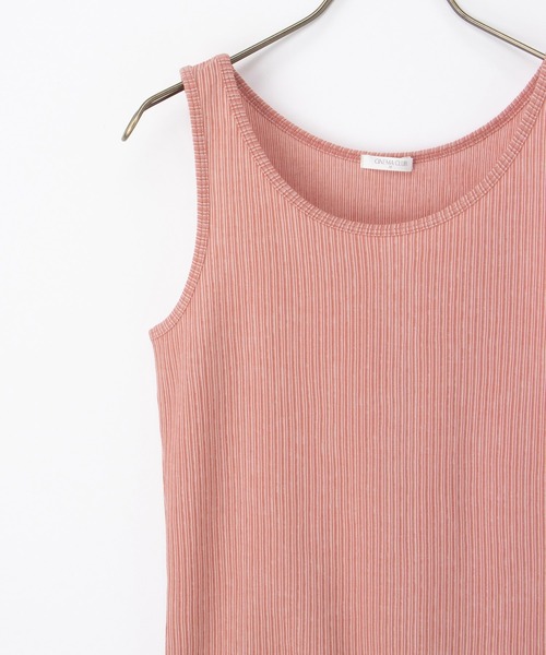 Honeys（ハニーズ）の「【ＵＶカット】メロー使いタンクトップ（タンクトップ・レディース・モカ/ピンク/ブラック/オフホワイト/ブルー・L/LL/M/S）」の22枚目の写真