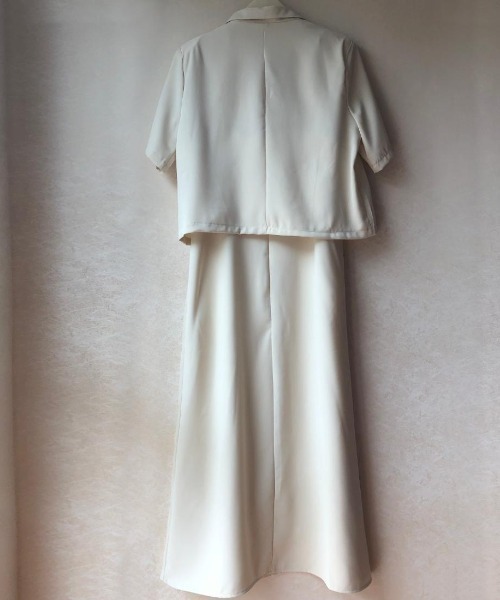 Forcement（フォースメント）の「キャミワンピ×半袖ジャケットセットアップ（セットアップ・レディース・キナリ/ピンク/ブラック・ONESIZE）」の11枚目の写真