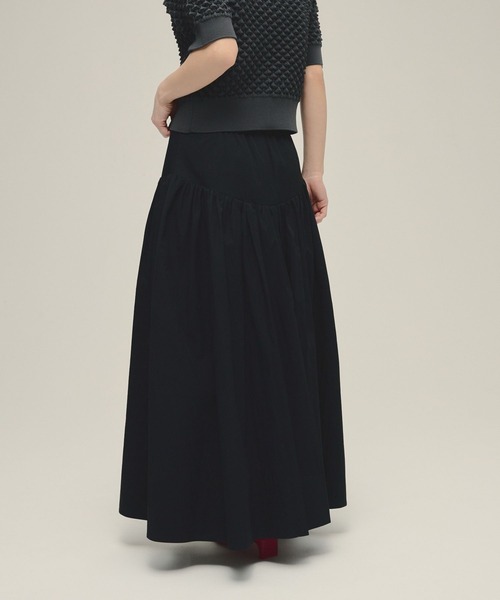 eL（エル）の「【eL】Volume Flare Skirt/452920（スカート・レディース・ブラック/オフホワイト/レッド・FREE）」の12枚目の写真