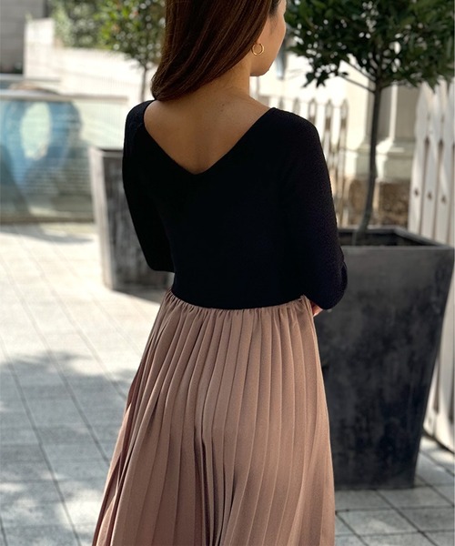 ST.ROONEY(セントルーニー)の「リブトッププリーツワンピース【低身長・小柄女性向け】(ワンピース・レディース・ブラック系その他/ブラック・XS)」の14枚目の写真