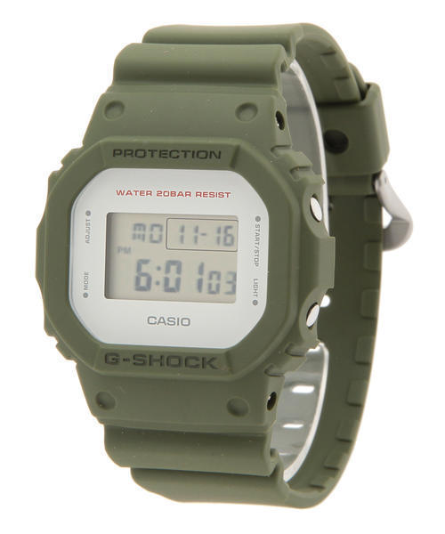 G-SHOCK(ジーショック)の「G-SHOCK / “DW5600M-8JF, -3JF, -2JF”(アナログ腕時計・レディース・ライトグレー/オリーブ/ネイビー・ONE SIZE)」の5枚目の写真