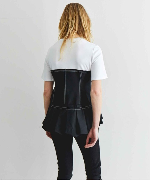 A.G.21メゾンスペシャル　Docking Balloon Hem Docking Balloon Hem T-shirt/ドッキングバルーンヘムTシャツ