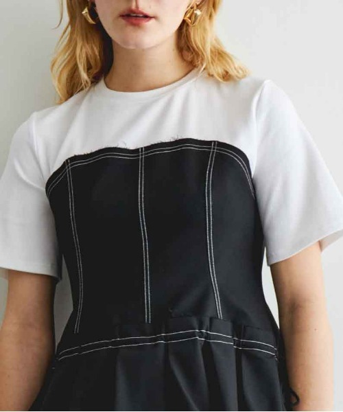 MAISON SPECIAL メゾンスペシャル ドッキングバルーンヘムTシャツ Docking Balloon Hem T-shirt/ドッキングバルーンヘムTシャツ