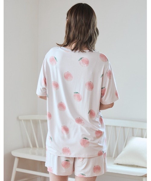 ジェラートピケ gelato pique フルーツ柄Tシャツ　ショートパンツ gelato pique ジェラートピケ 接触冷感 フルーツ柄Tシャツ