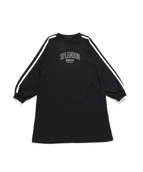 JENNI love（ジェニィラブ）の「【コットン100％】そでラインラグランTシャツワンピ（ワンピース・キッズ・サックスブルー/ブラック/チャコールグレー・160cm/150cm/140cm/130cm）」の19枚目の写真