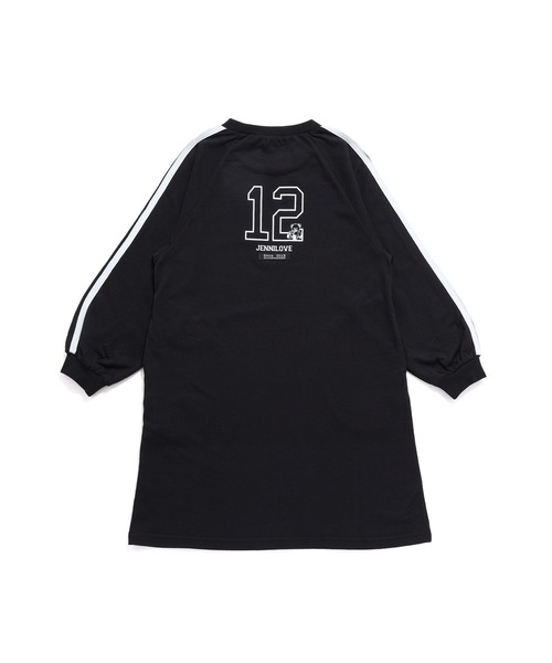 JENNI love（ジェニィラブ）の「【コットン100％】そでラインラグランTシャツワンピ（ワンピース・キッズ・サックスブルー/ブラック/チャコールグレー・160cm/150cm/140cm/130cm）」の18枚目の写真