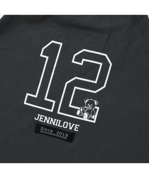 JENNI love（ジェニィラブ）の「【コットン100％】そでラインラグランTシャツワンピ（ワンピース・キッズ・サックスブルー/ブラック/チャコールグレー・160cm/150cm/140cm/130cm）」の8枚目の写真