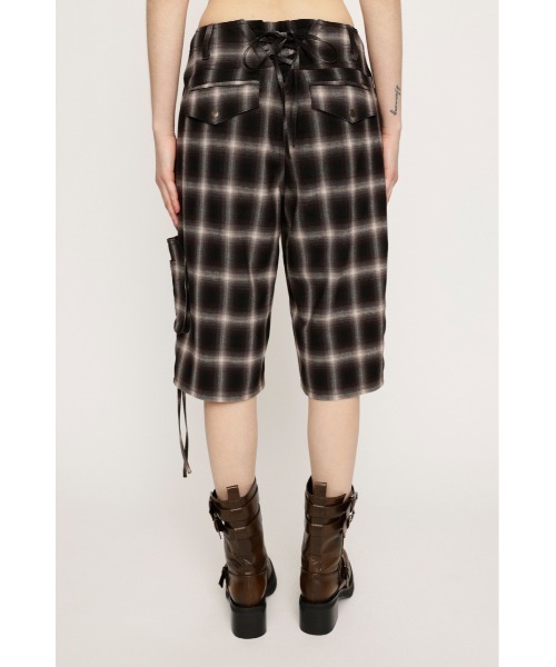 DAMAGE LACE CHECK MIDDLE パンツ セール】DAMAGE LACE CHECK MIDDLE PT ダメージ レース チェック