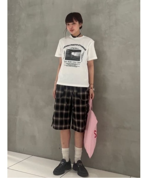 DAMAGE LACE CHECK MIDDLE パンツ セール】DAMAGE LACE CHECK MIDDLE PT ダメージ レース チェック