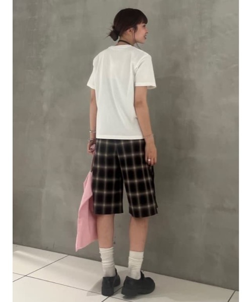 セール】DAMAGE LACE CHECK MIDDLE PT ダメージ レース チェック
