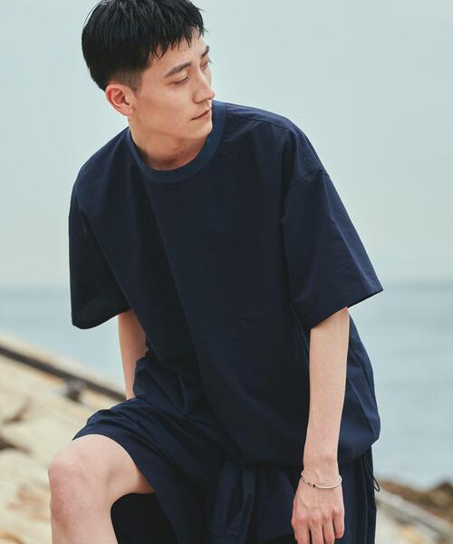 EKAL(エカル)の「『吸水速乾/軽量』DotAir SHORT-SLEEVE PULLOVER(Tシャツ/カットソー・メンズ・グレー/ブラック/ネイビー/ミント/チャコールグレー・MEDIUM/LARGE)」の5枚目の写真
