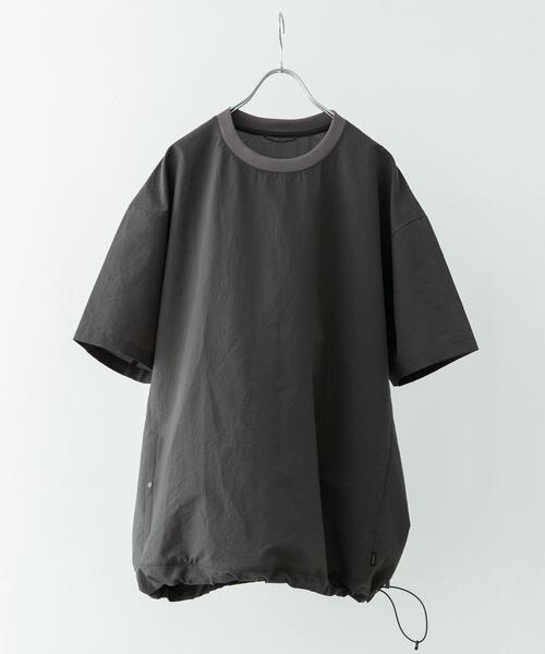 EKAL(エカル)の「『吸水速乾/軽量』DotAir SHORT-SLEEVE PULLOVER(Tシャツ/カットソー・メンズ・グレー/ブラック/ネイビー/ミント/チャコールグレー・MEDIUM/LARGE)」の2枚目の写真