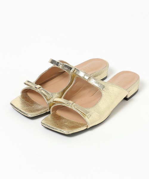 BAYFLOW（ベイフロー）の「ダブルリボンサンダル（サンダル・レディース・シルバー/ゴールド・MEDIUM/LARGE）」の8枚目の写真