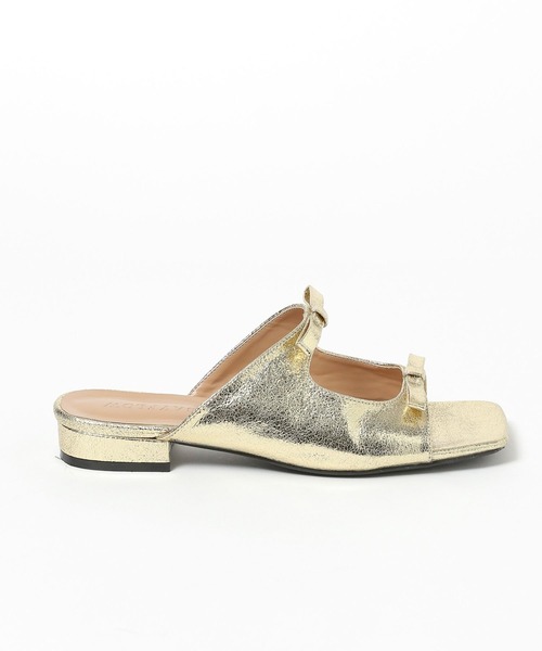 BAYFLOW（ベイフロー）の「ダブルリボンサンダル（サンダル・レディース・シルバー/ゴールド・MEDIUM/LARGE）」の10枚目の写真