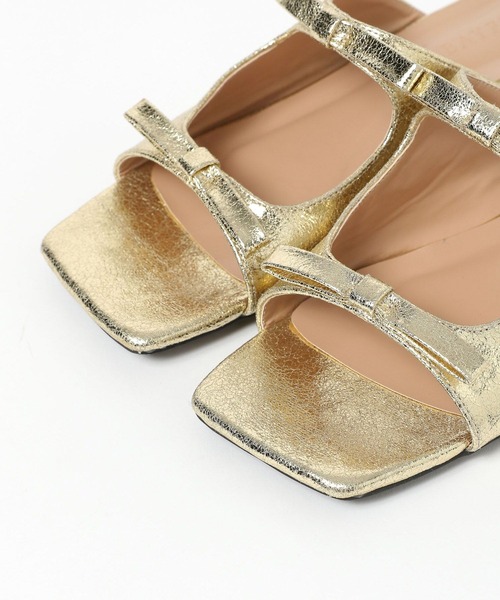 BAYFLOW（ベイフロー）の「ダブルリボンサンダル（サンダル・レディース・シルバー/ゴールド・MEDIUM/LARGE）」の14枚目の写真