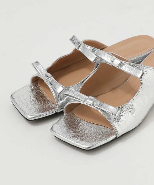 BAYFLOW（ベイフロー）の「ダブルリボンサンダル（サンダル・レディース・シルバー/ゴールド・MEDIUM/LARGE）」の19枚目の写真