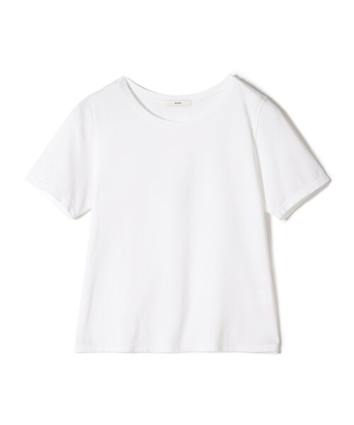 SHIPS（シップス）の「ギザコットン ベーシック TEE（Tシャツ/カットソー・レディース・ダークグレー/ホワイト・ONE SIZE）」の4枚目の写真