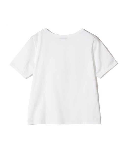 SHIPS（シップス）の「ギザコットン ベーシック TEE（Tシャツ/カットソー・レディース・ダークグレー/ホワイト・ONE SIZE）」の5枚目の写真
